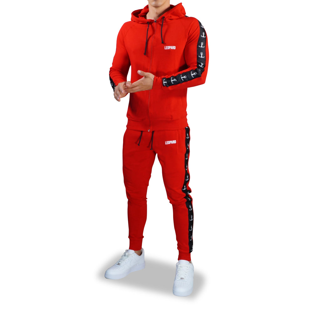 Alpha Track Jogger Logo Stripe Red