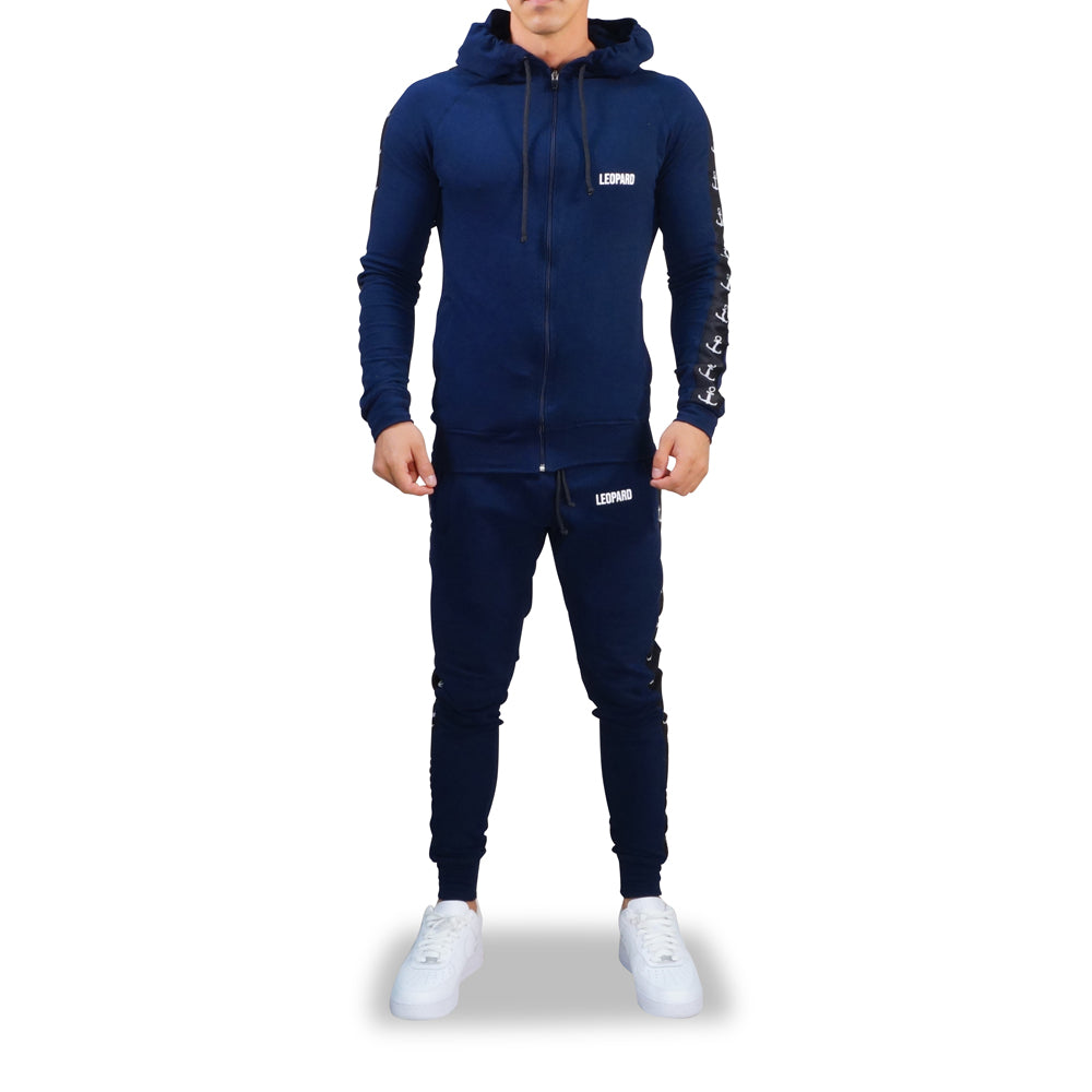 Alpha Track Jogger Logo Stripe Navy