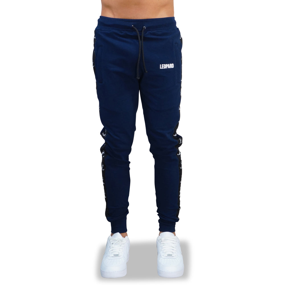Alpha Track Jogger Logo Stripe Navy