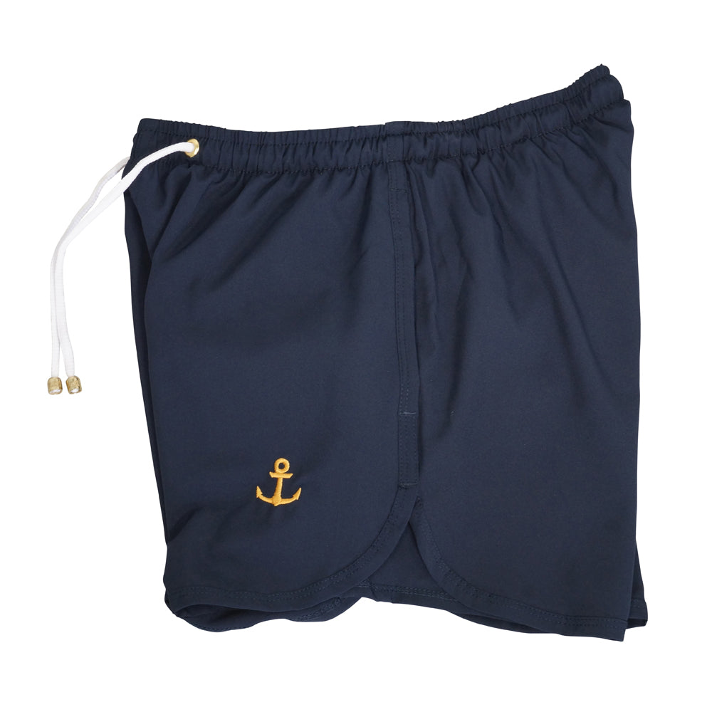 Navy Swimsuit Golden Logo