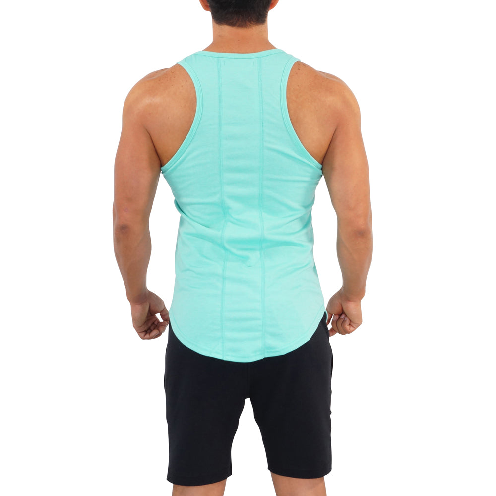 Gym Core Tank Mint Big Logo White