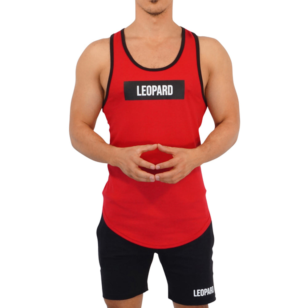GYM CORE TANK RED BIG BOX LOGO