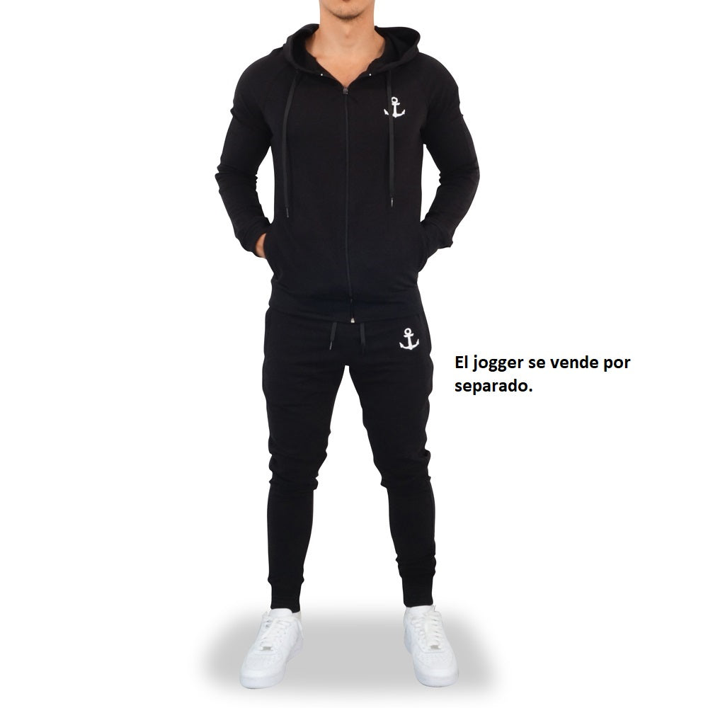 Alpha Track Jacket Black Stripe Black