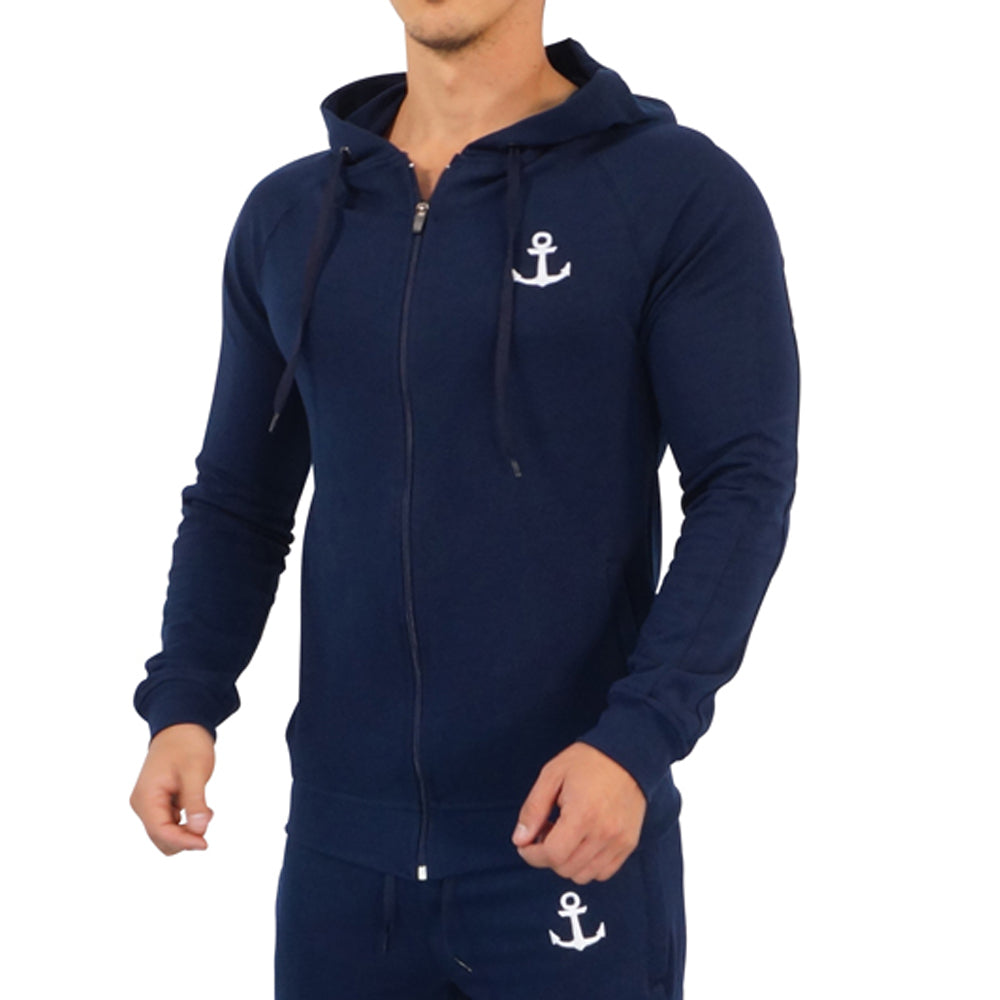 Alpha Track Jacket Navy Stripe Navy