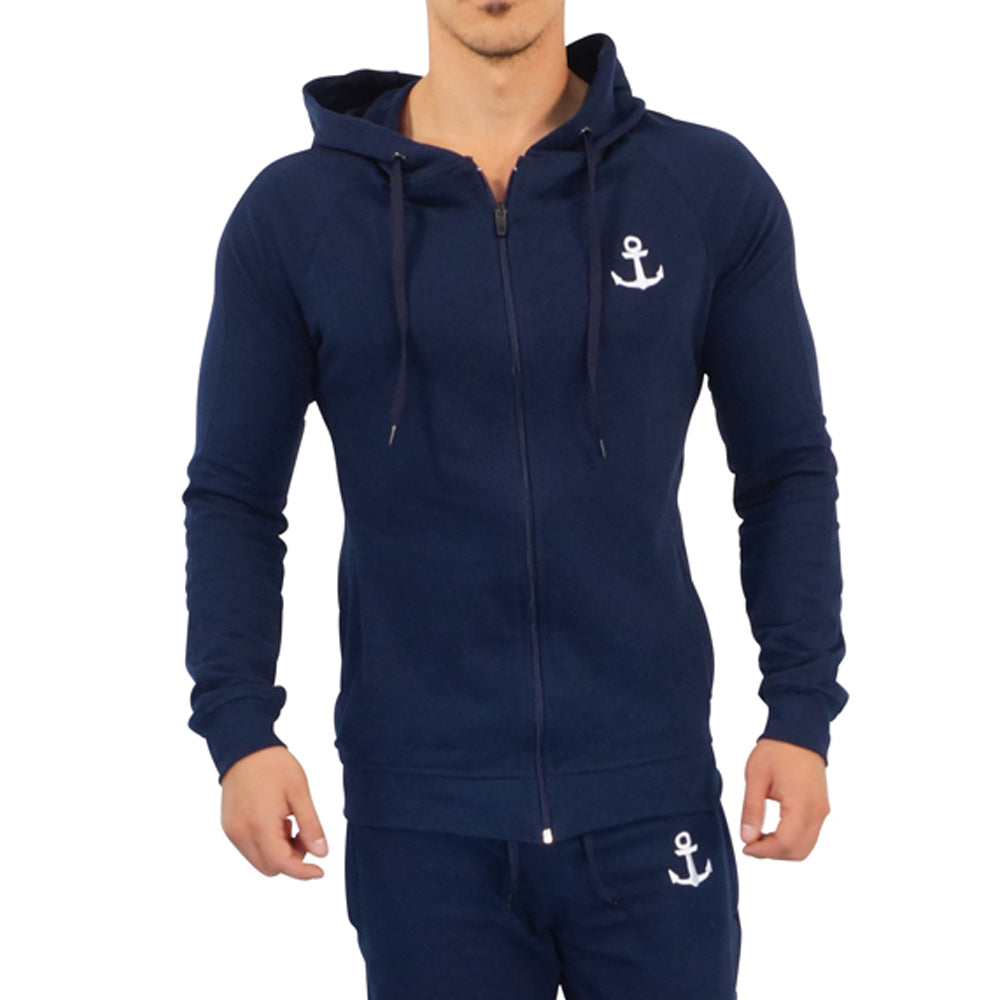 Alpha Track Jacket Navy Stripe Navy