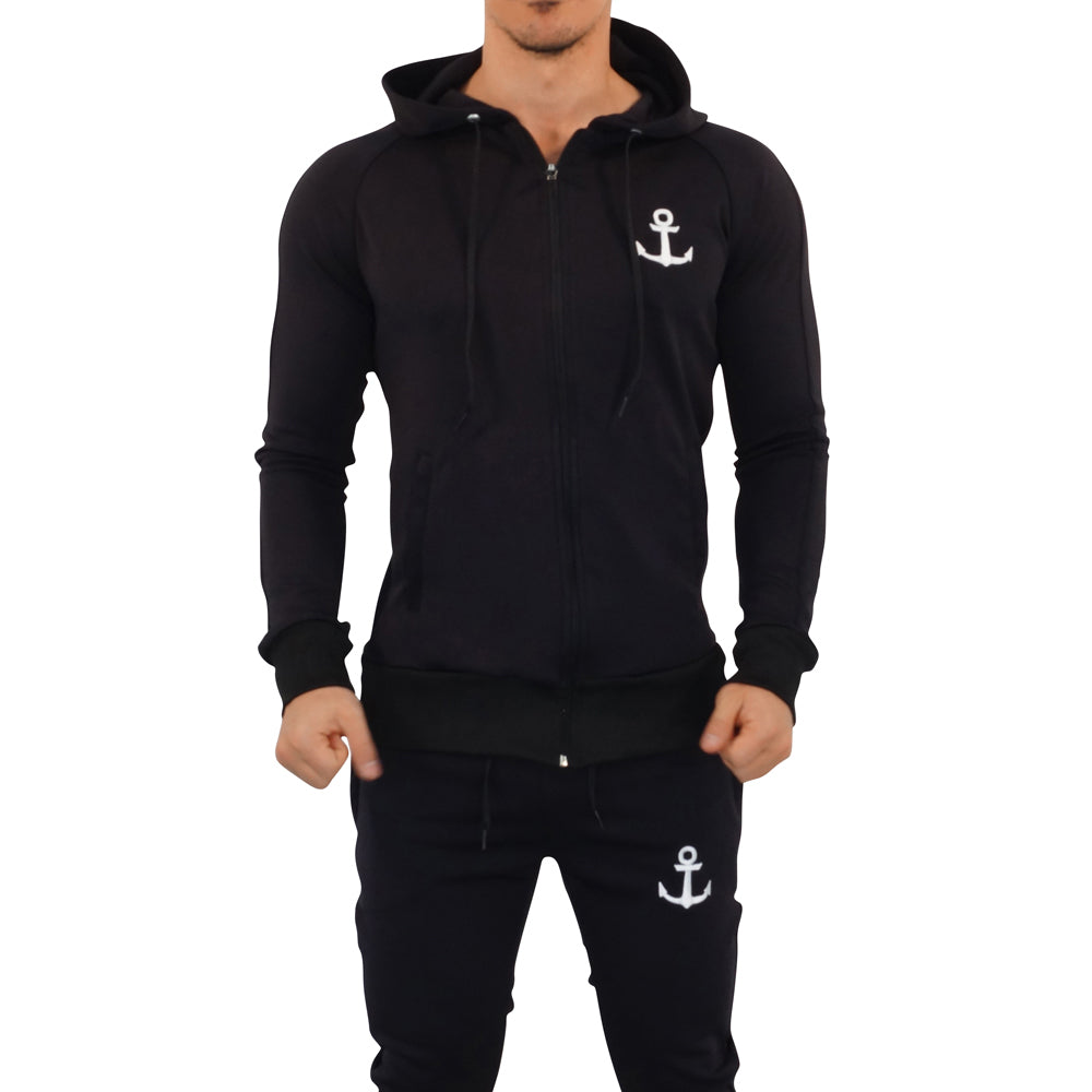 Delta Jacket Negra Ancla Blanca