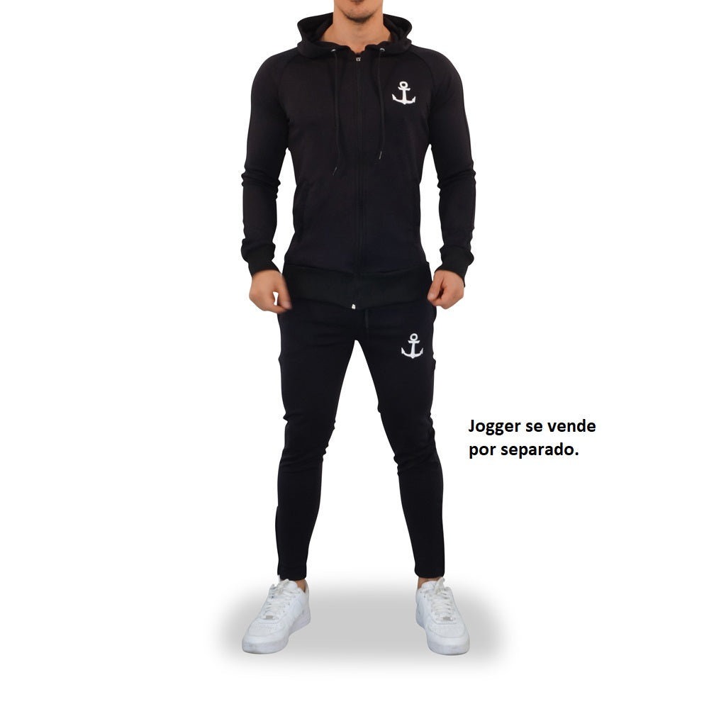 Delta Jacket Negra Ancla Blanca