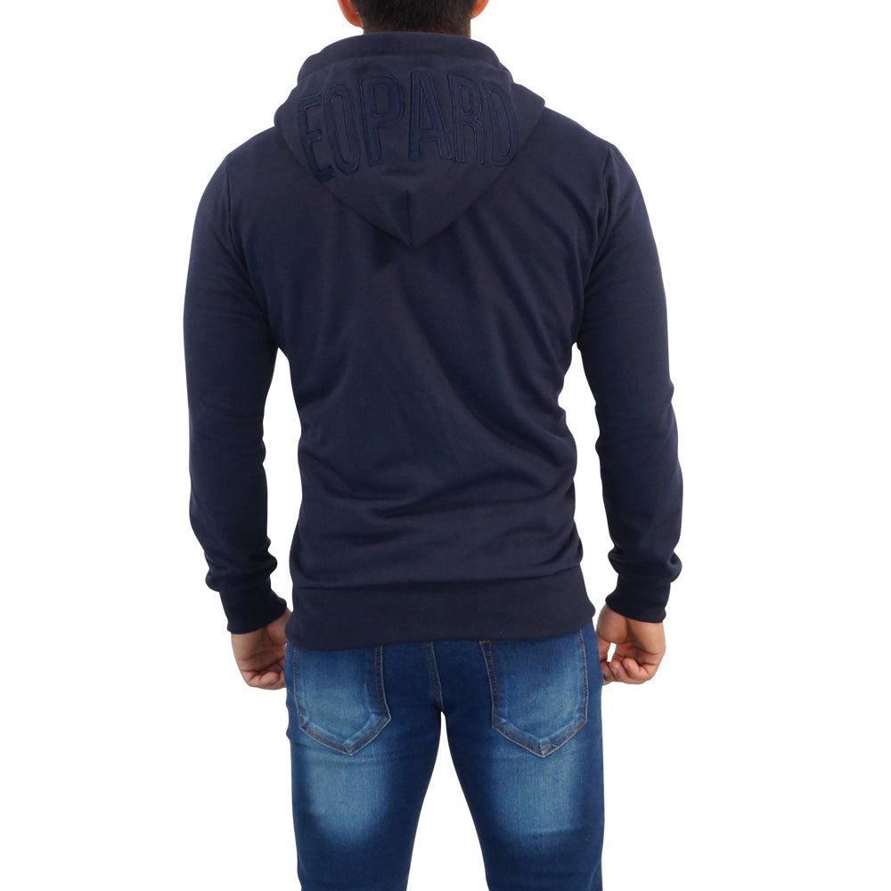 Zipped Hoodie Marino Patch Big Logo Marino