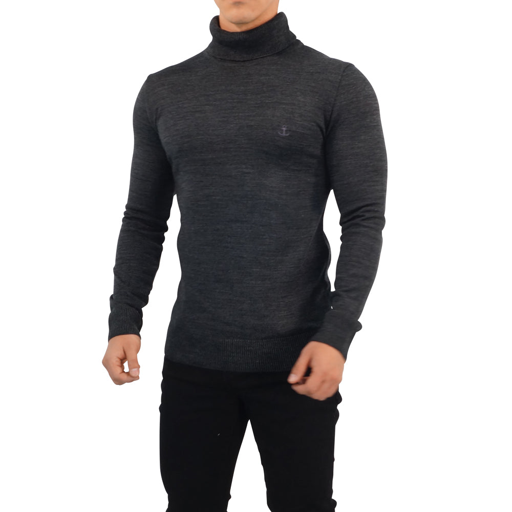 Roll Neck sweater Gris Oxford