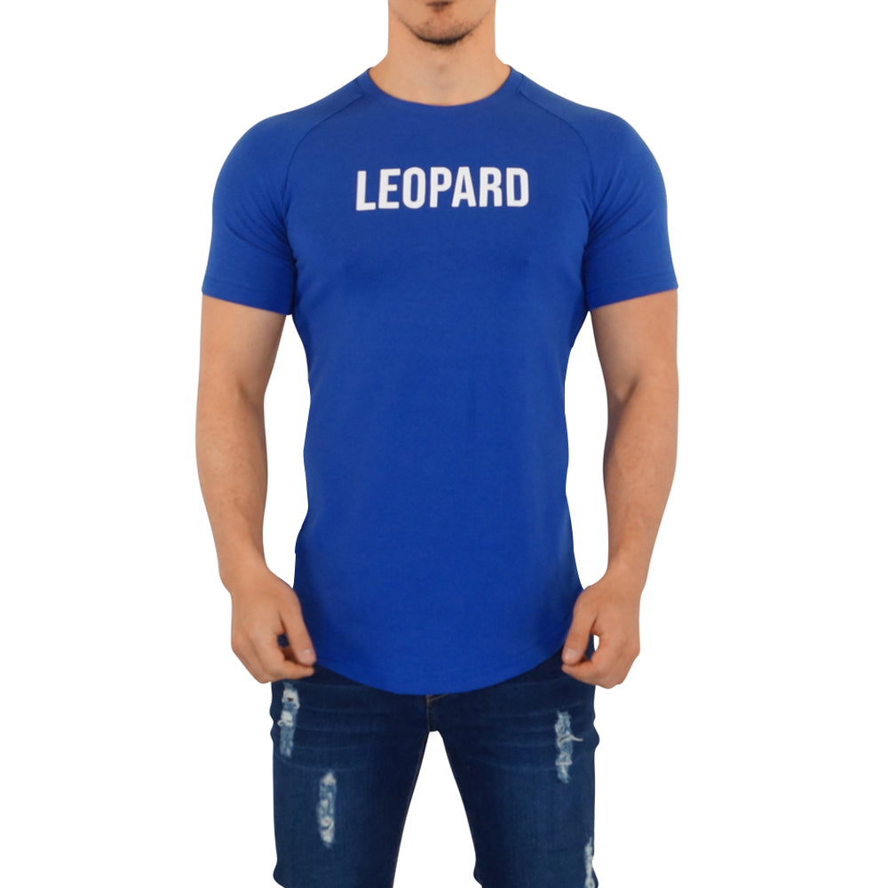 White Leopard King Short Sleeve Ranglan T-shirt
