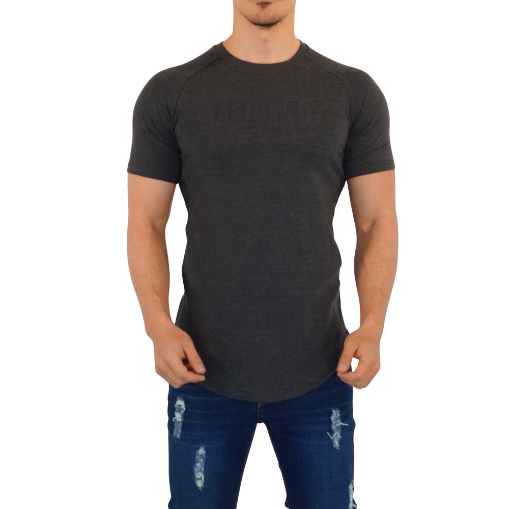 Matte Leopard Short Sleeve Oxford Ranglan T-Shirt