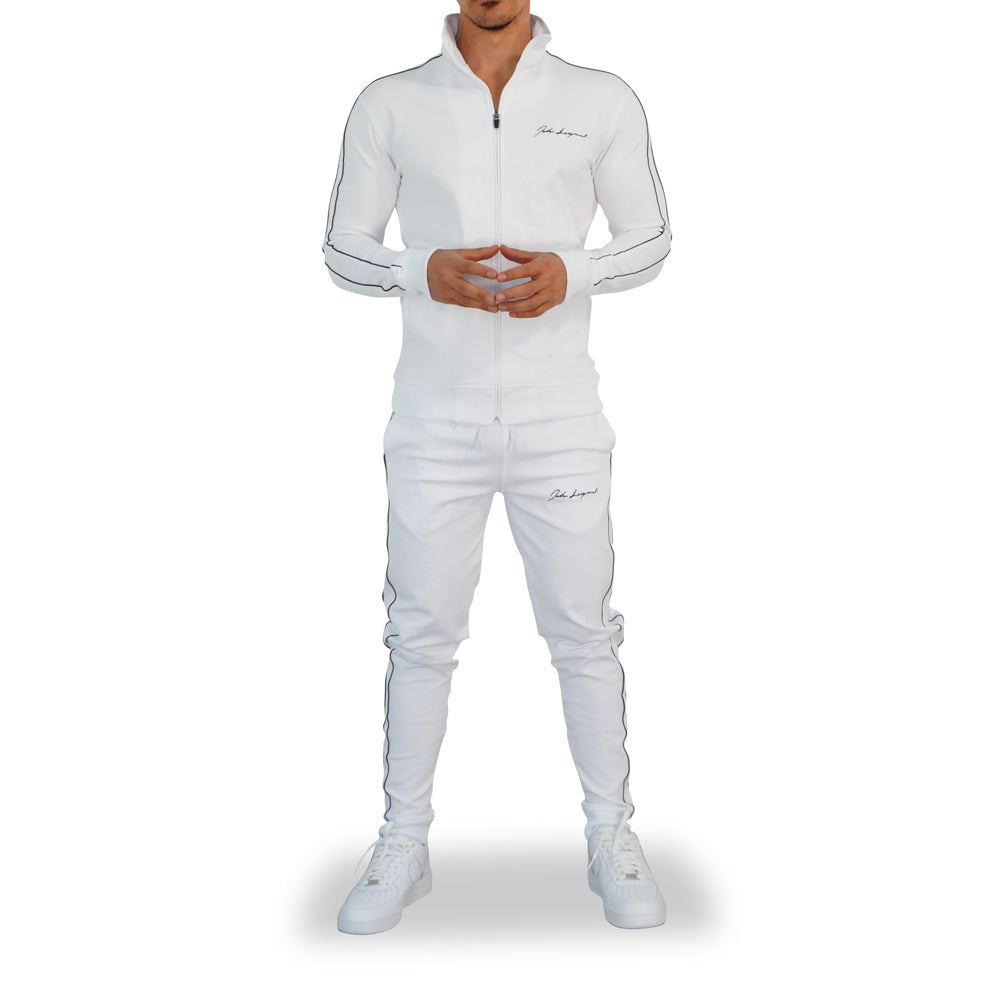 Scuderia Tracksuit White Navy Logo