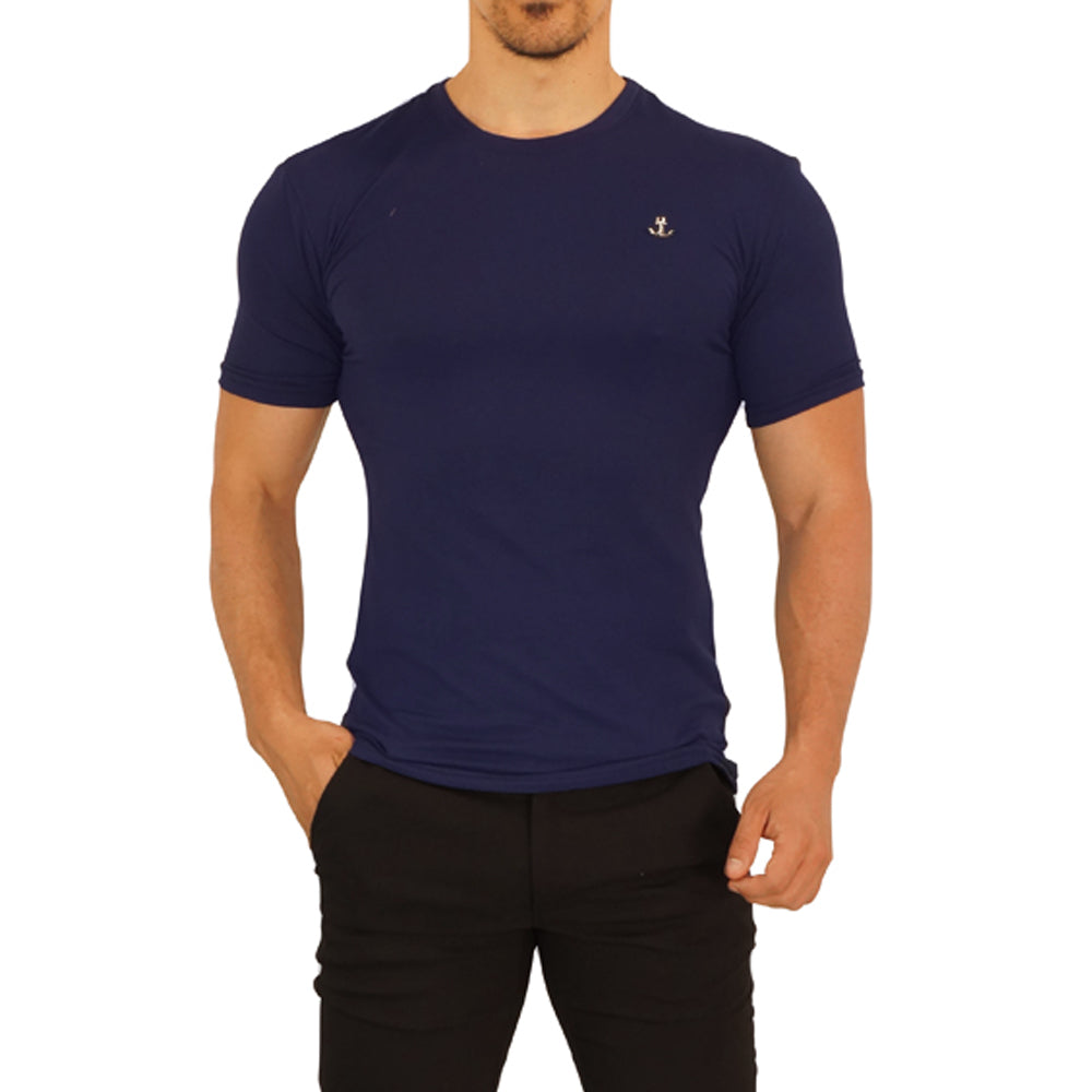 Playera Manga Corta Marino Metal Emblem