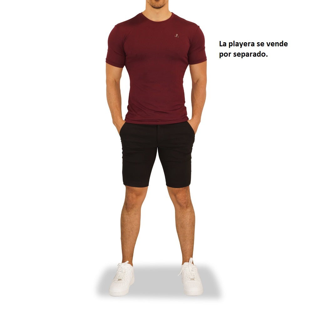 Short Skinny Ultra Stretch Chino Negro