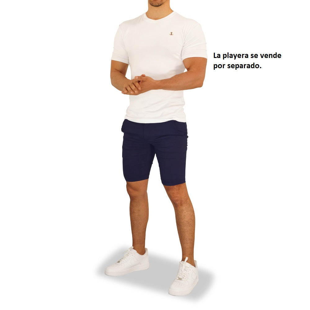 Short Skinny Ultra Stretch Chino Navy