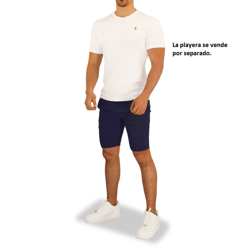Short Skinny Ultra Stretch Chino Navy