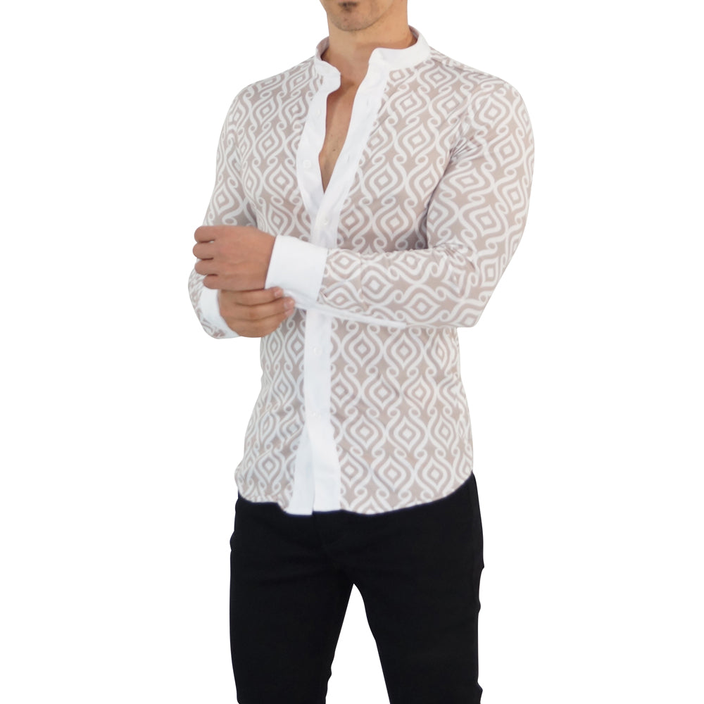 Camisa Resort Shirt Mao Day Tulum John Leopard