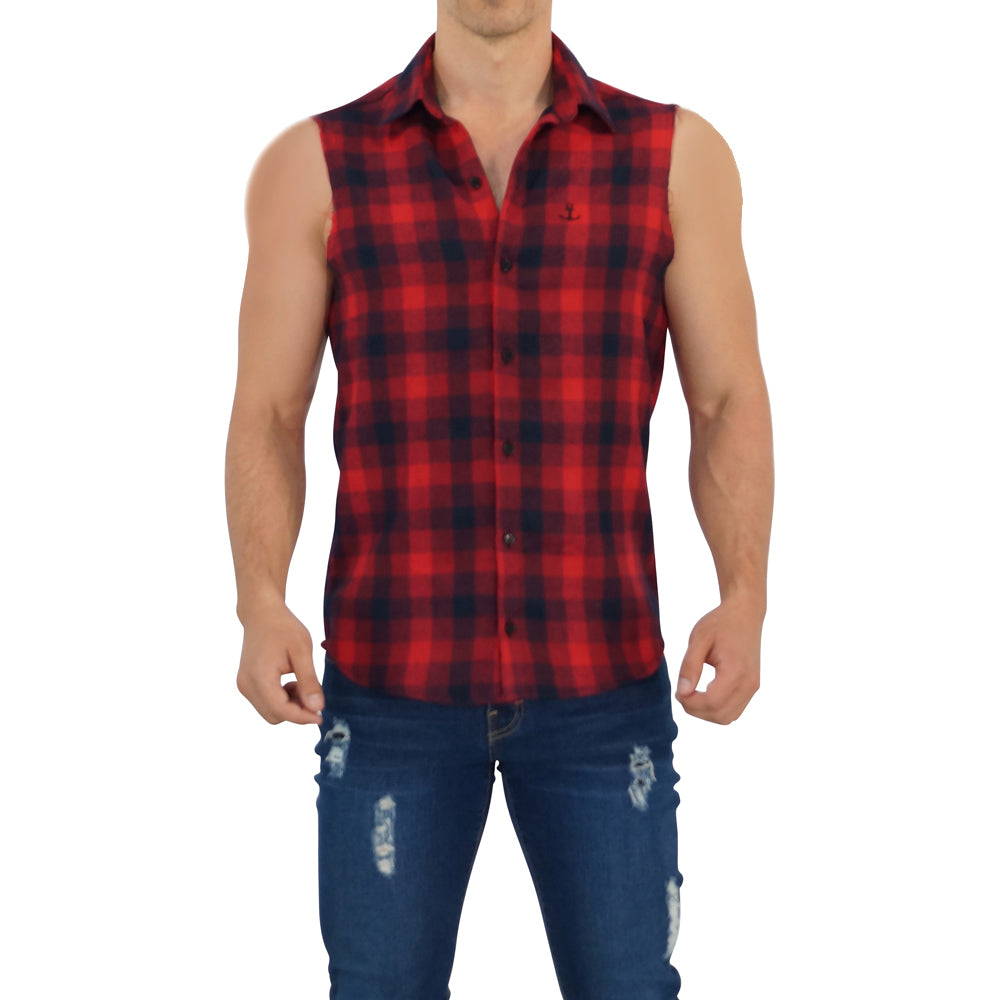 Camisa Flannel Cutoff Shirt Red