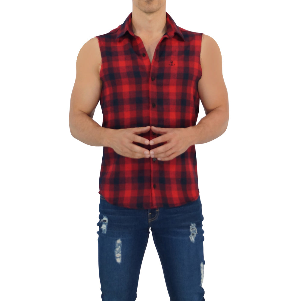 Camisa Flannel Cutoff Shirt Red