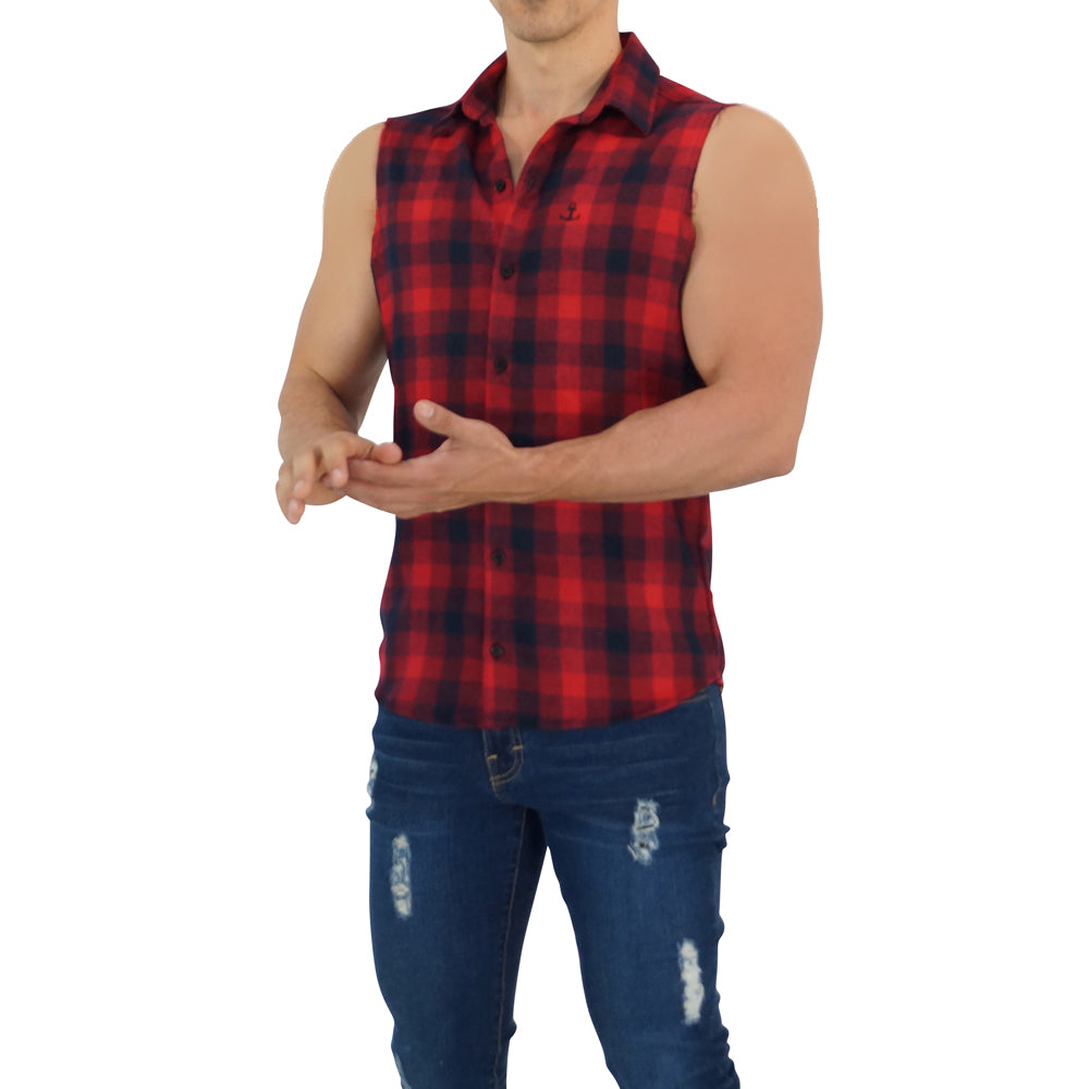 Camisa Flannel Cutoff Shirt Red