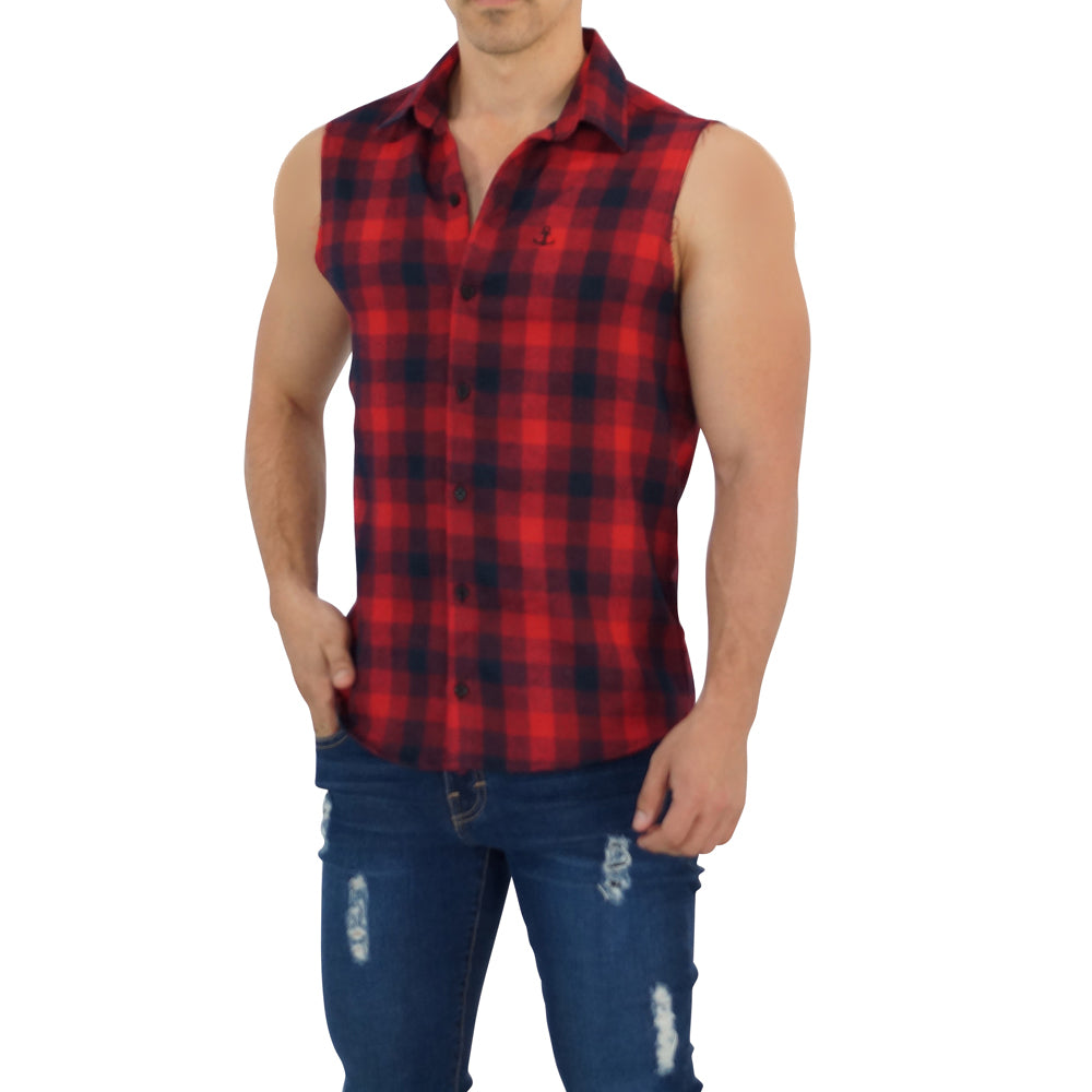 Camisa Flannel Cutoff Shirt Red