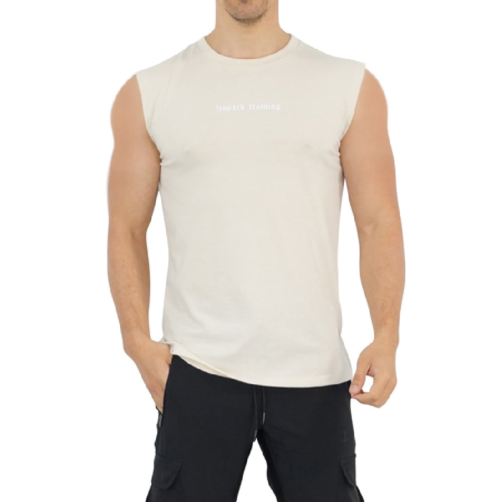 Turn The Pain Cut Off Tank Top Sand