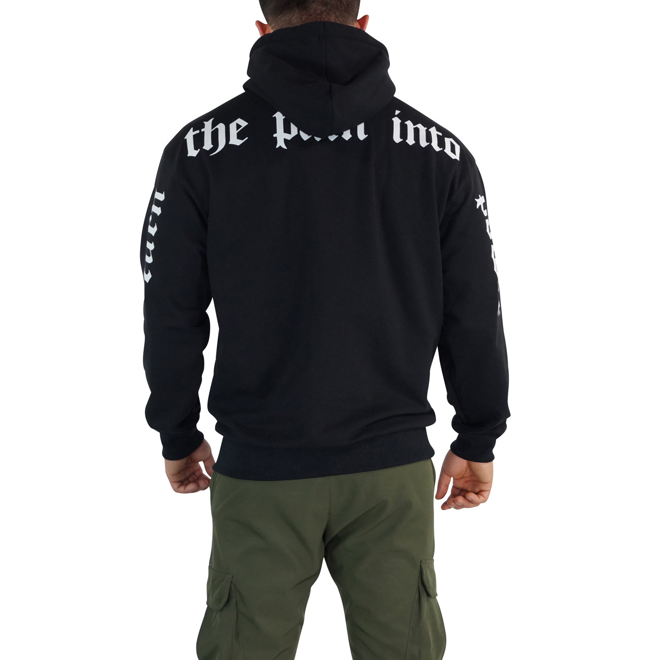 Oversized Hoodie Turn The Pain Black