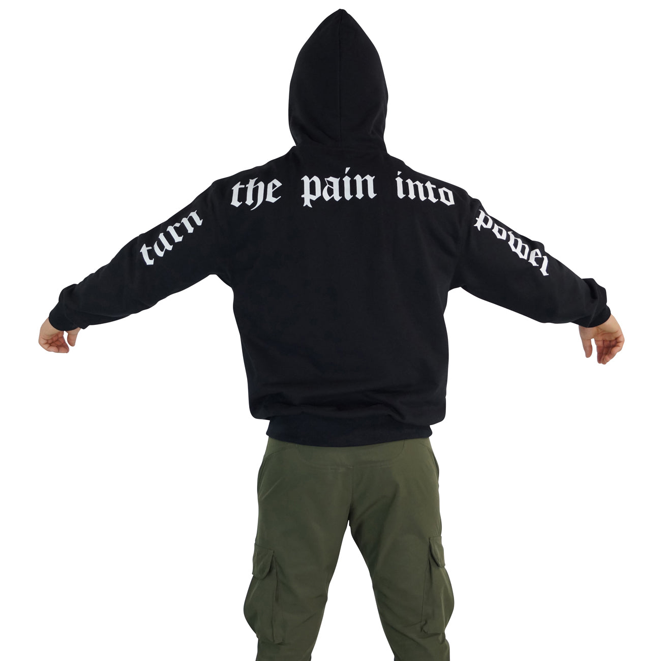 Oversized Hoodie Turn The Pain Black