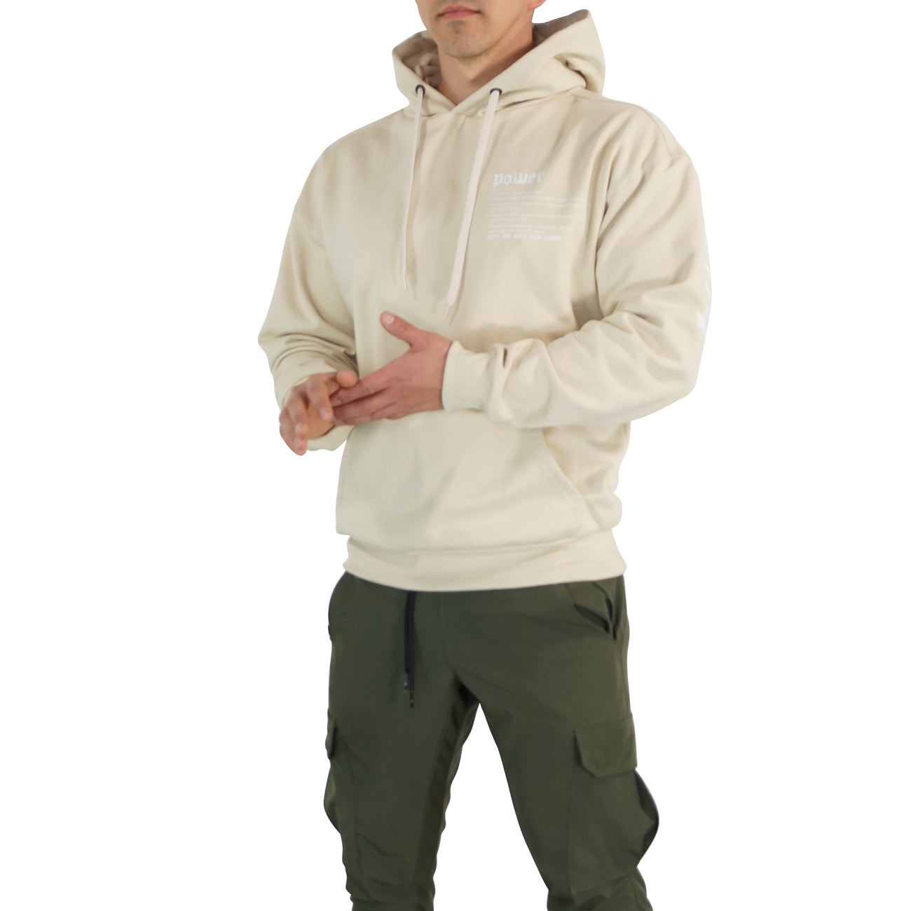 Oversized Hoodie Turn The Pain Sand