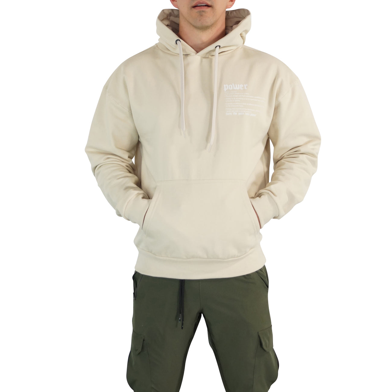 Oversized Hoodie Turn The Pain Sand