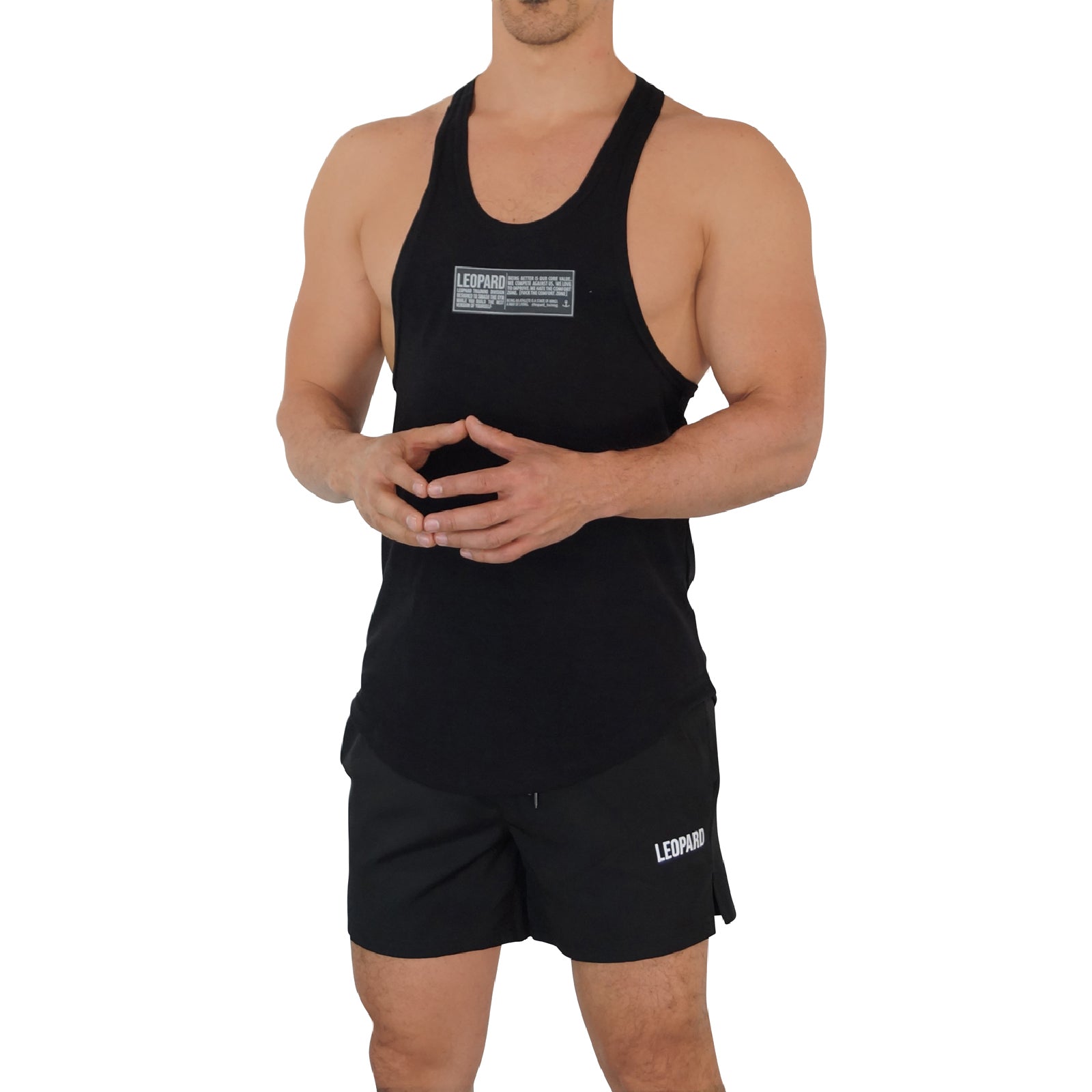 Gym Stringer Tank Black F*Ck Comfort