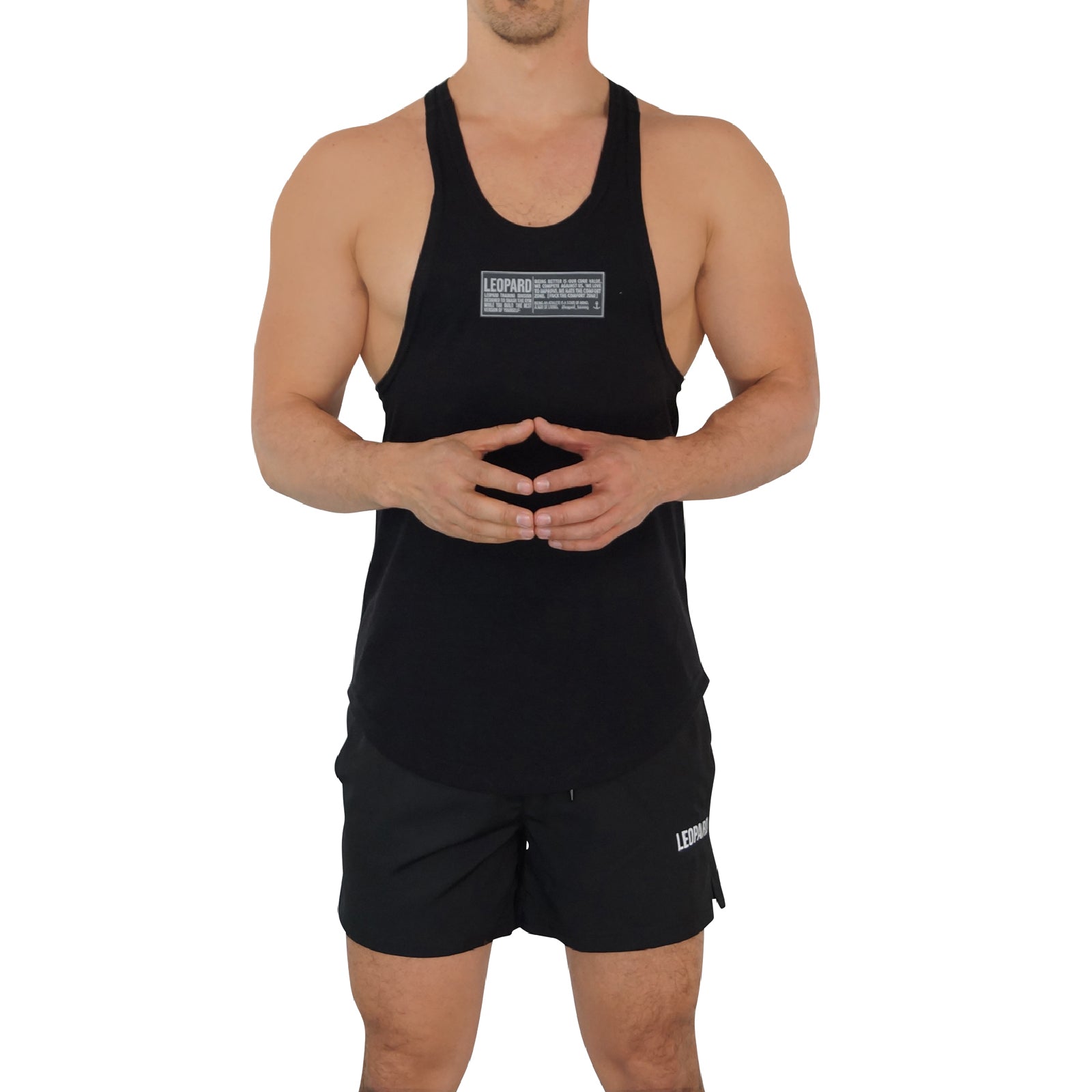 Gym Stringer Tank Black F*Ck Comfort
