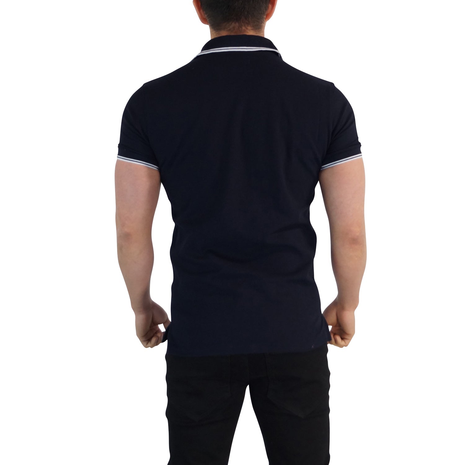 Navy Polo Navy Signature Logo Sleeves
