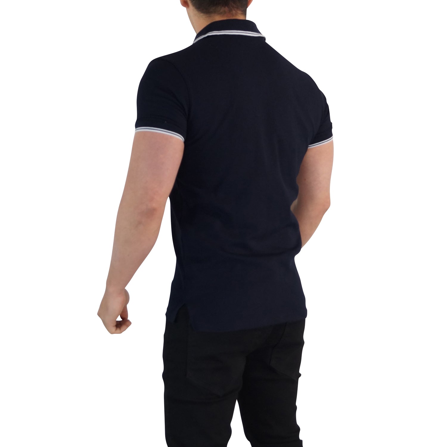 Navy Polo Navy Signature Logo Sleeves