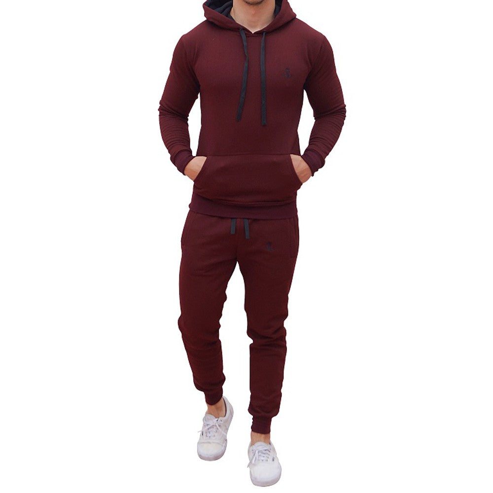 Pants Sweatshirt And Wine Pants With Black Logo