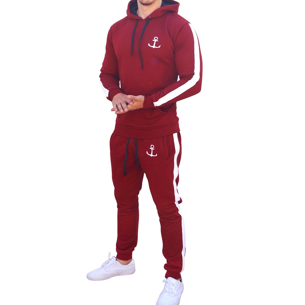 Pants Sweatshirt and Wine Pants White Stripe