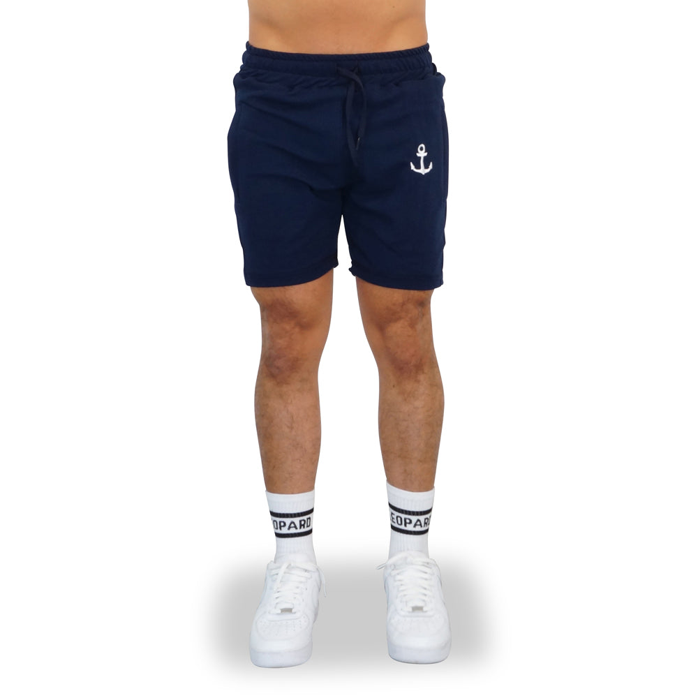 Alpha Short Navy Embroidered Logo