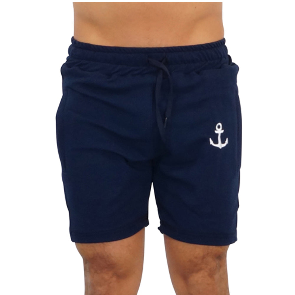 Alpha Short Navy Embroidered Logo