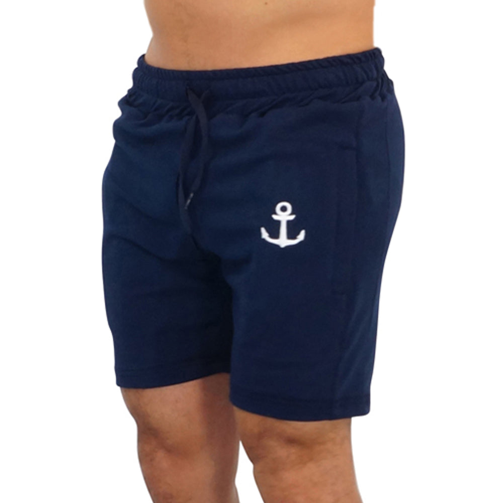 Alpha Short Navy Embroidered Logo