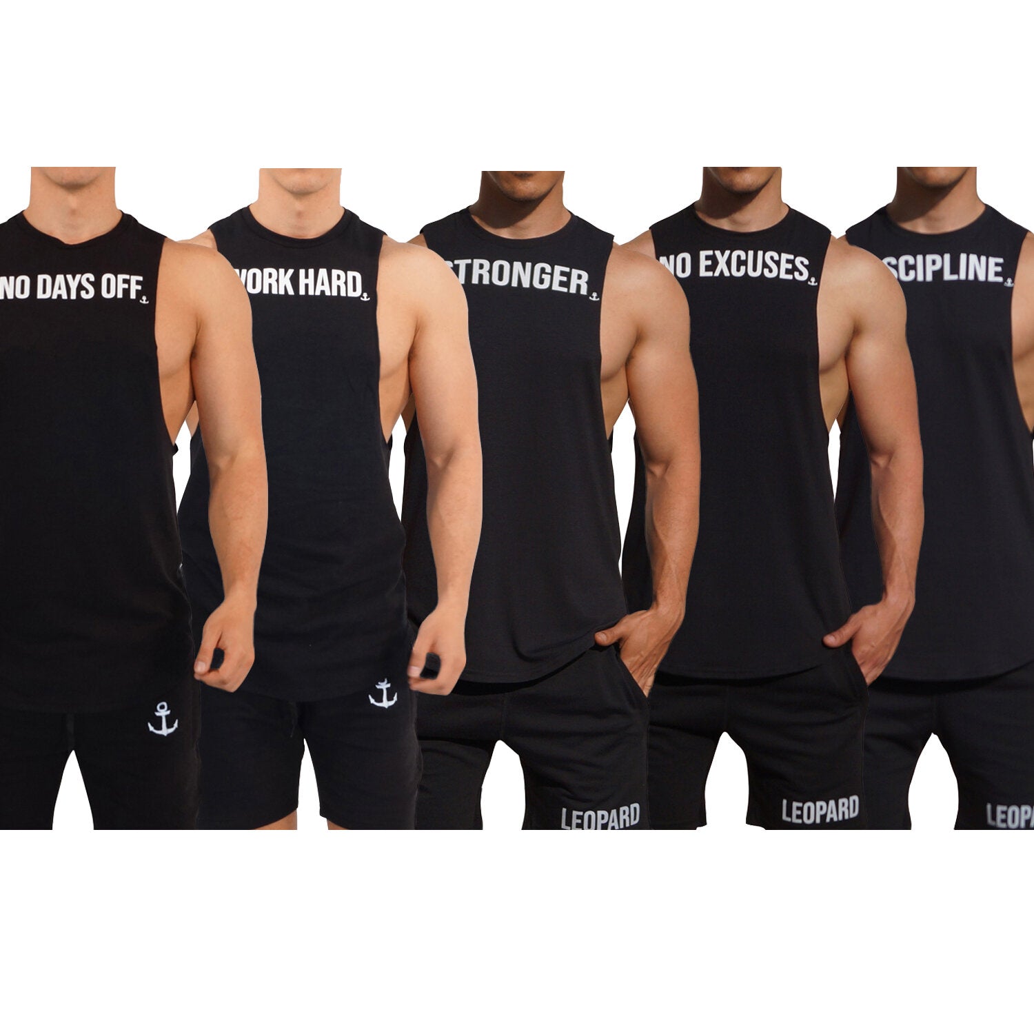 5 Pack Sleeveless Tee Mentality