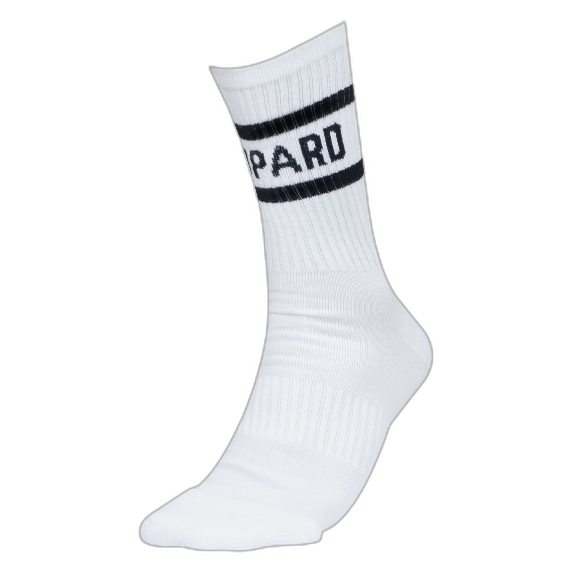 Calceta Blanca Logo Negro