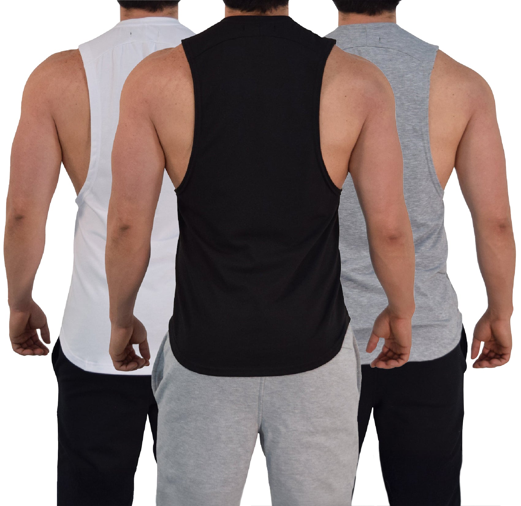 Element Sleeveless 3 Pack White Brushed - Gray - Black