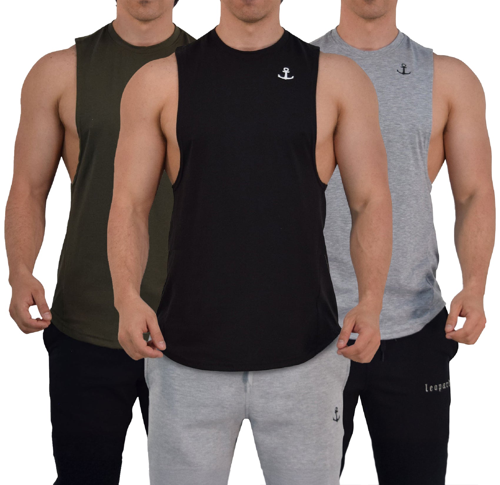 Element Sleeveless 3 Pack  Black - Olive - Gray