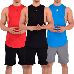 Legacy Sleeveless 3 Pack Red Black Red - Black White Litmus - Blue White White