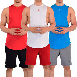 Legacy Sleeveless 3 Pack Red Black Red - White Red Red - Blue White White