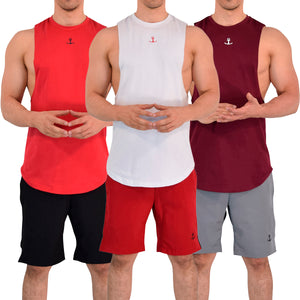 Legacy Sleeveless 3 Pack Red Black Red - White Red Red - Burgundy White Burgundy