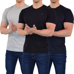 Everyday Regular Fit Shirt 3 Pack Marino - Gris - Negro