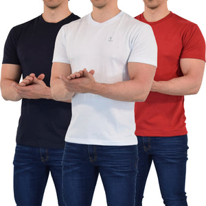 Everyday Regular Fit Shirt 3 Pack Rojo - Blanco - Marino