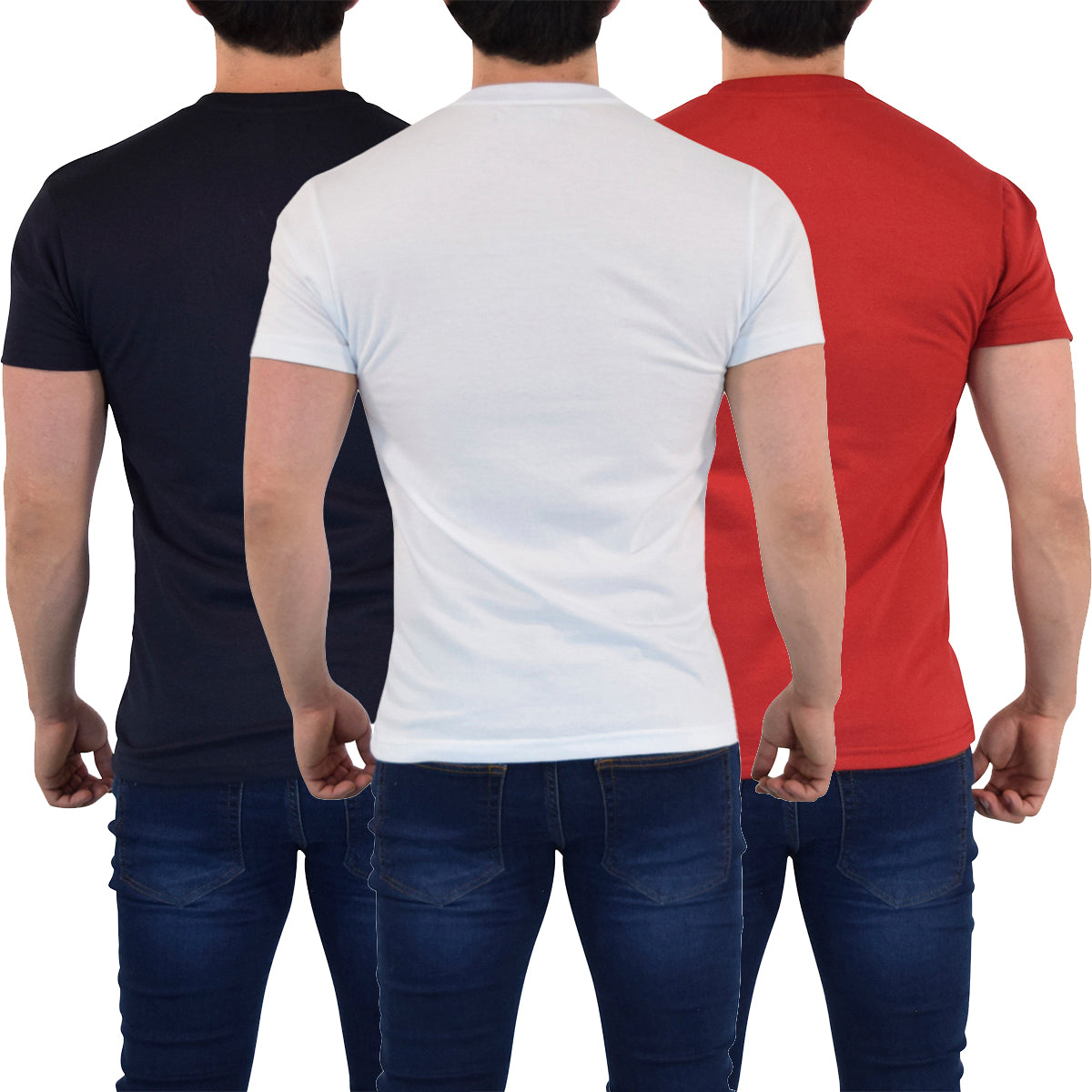 Everyday Regular Fit Shirt 3 Pack Rojo - Blanco - Marino