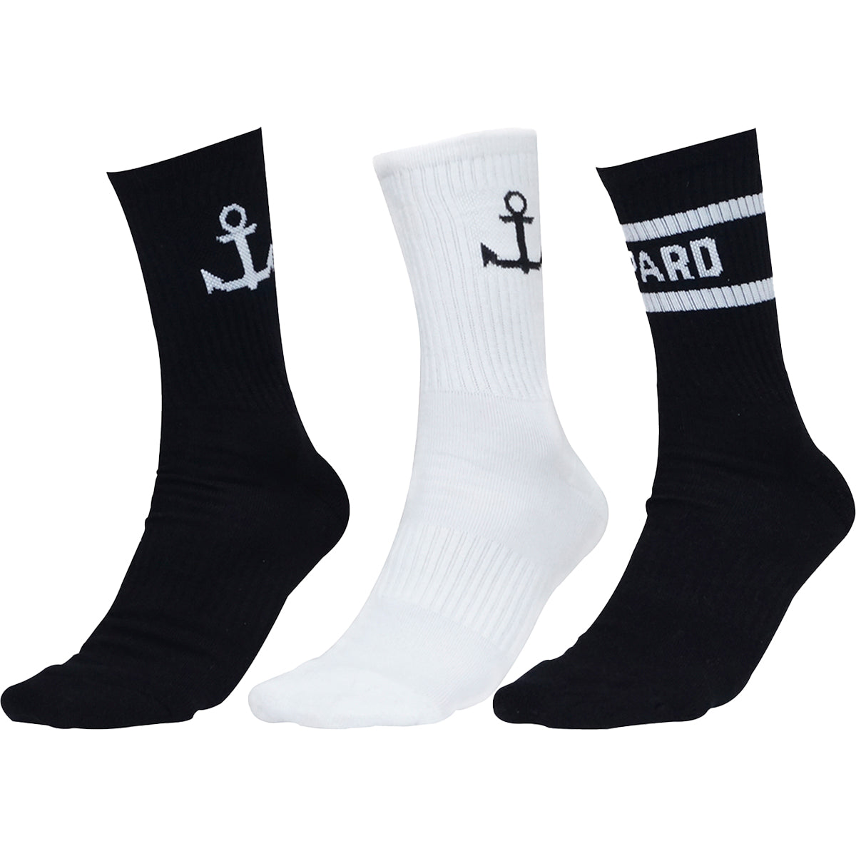 Black Sock White Anchor